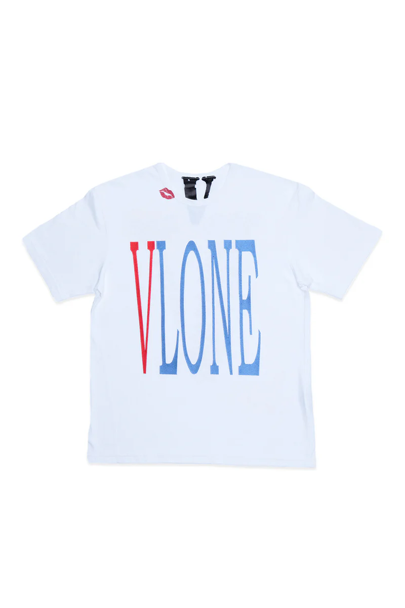 VLONE X RED LIPSTICK OG EMBROIDERED T-SHIRT (WHITE) VLONE X RED LIPSTICK OG EMBROIDERED T-SHIRT (WHITE)