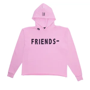 VLONE X BLACK LIPSTICK FRIENDS- EMBROIDERED HOODIE (PINK)