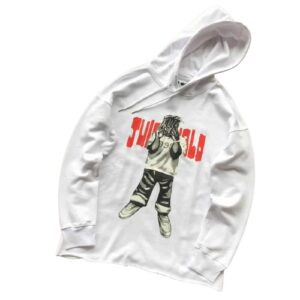 Juice Wrld Vlone White Hoodie