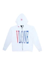 VLONE X RED LIPSTICK OG EMBROIDERED ZIP-UP HOODIE